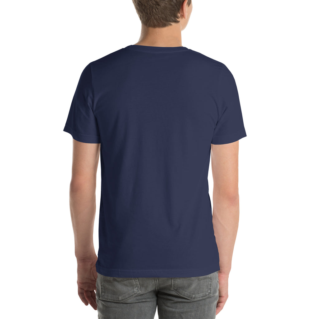 Men's Navy t-shirt with a pineapple character bust print — Miami P.I.NEAPPLE Bust Tee